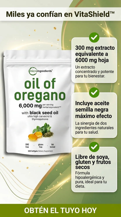 VitaShield™ Aceite de Orégano Silvestre