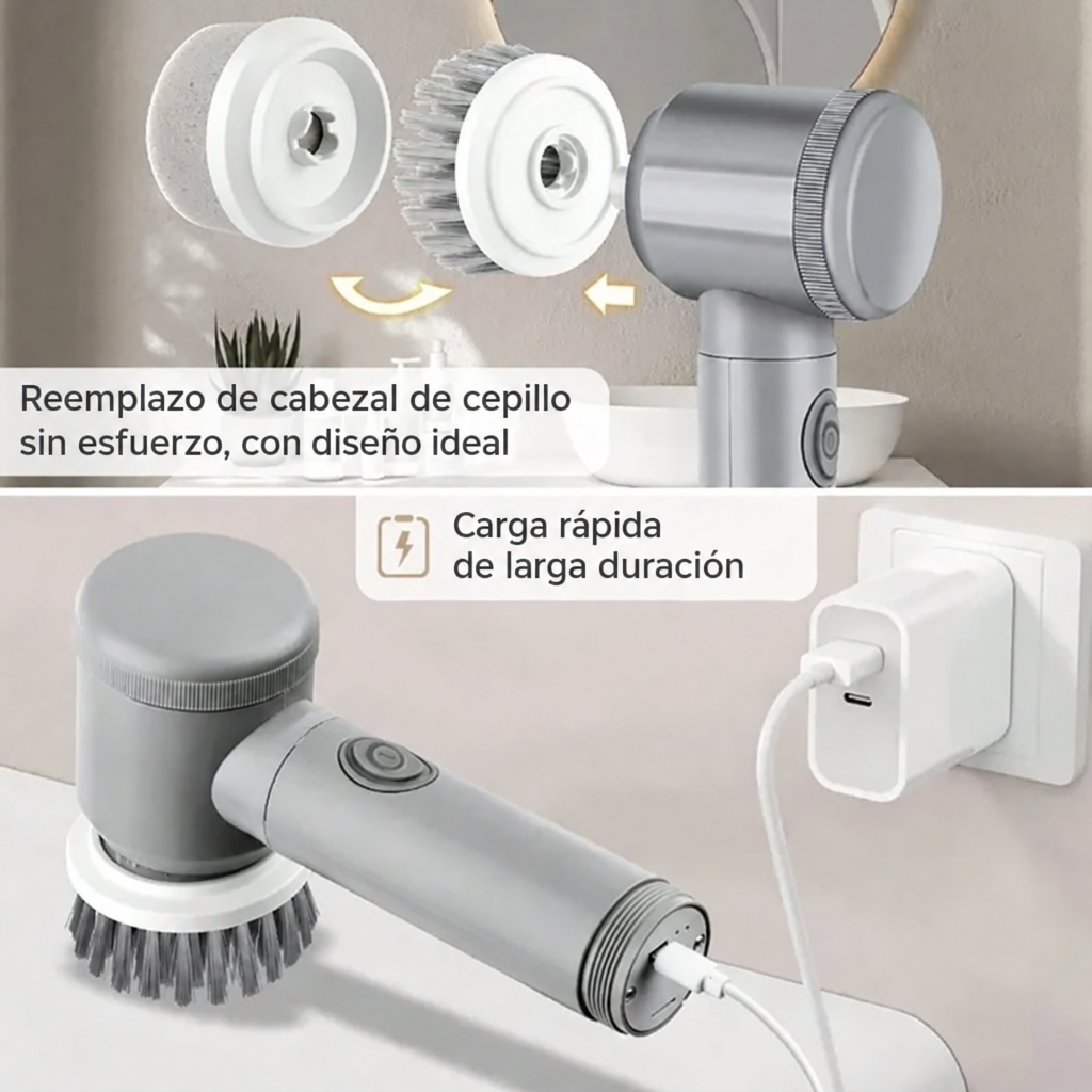 Cabezales intercambiables y carga rápida