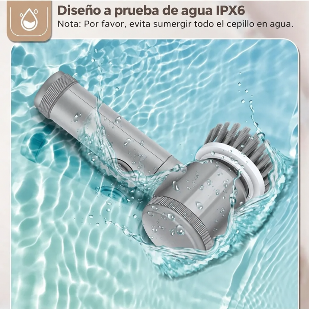 Cepillo eléctrico inalámbrico resistente al agua IPX6
